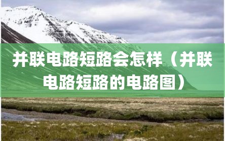 并联电路短路会怎样（并联电路短路的电路图）