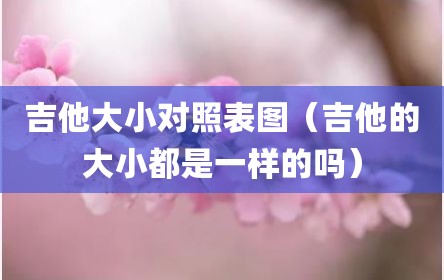 吉他大小对照表图（吉他的大小都是一样的吗）