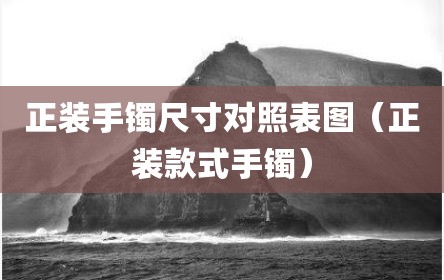 正装手镯尺寸对照表图（正装款式手镯）