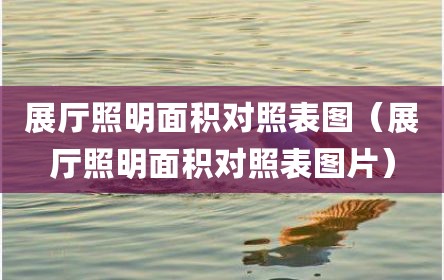 展厅照明面积对照表图（展厅照明面积对照表图片）