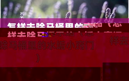 怎样去除马桶里的水垢（怎样去除马桶里的水垢小窍门）