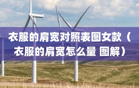 衣服的肩宽对照表图女款（衣服的肩宽怎么量 图解）
