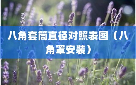 八角套筒直径对照表图（八角罩安装）