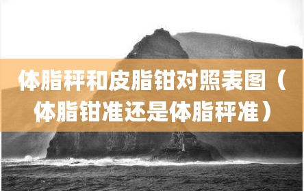 体脂秤和皮脂钳对照表图（体脂钳准还是体脂秤准）