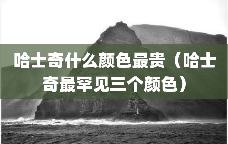 哈士奇什么颜色最贵（哈士奇最罕见三个颜色）