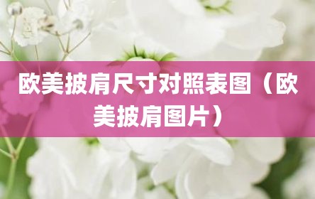 欧美披肩尺寸对照表图（欧美披肩图片）