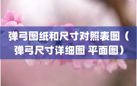 弹弓图纸和尺寸对照表图（弹弓尺寸详细图 平面图）