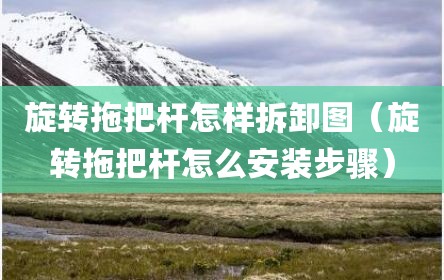旋转拖把杆怎样拆卸图（旋转拖把杆怎么安装步骤）
