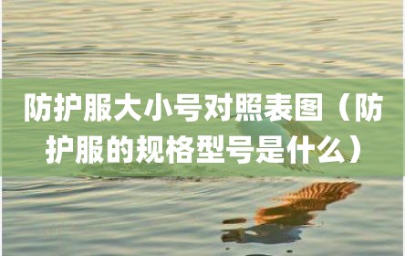 防护服大小号对照表图（防护服的规格型号是什么）