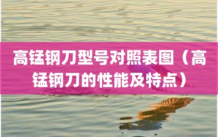 高锰钢刀型号对照表图（高锰钢刀的性能及特点）