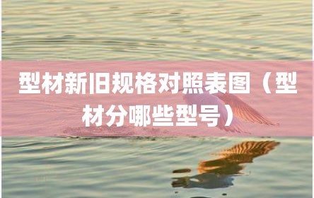 型材新旧规格对照表图（型材分哪些型号）