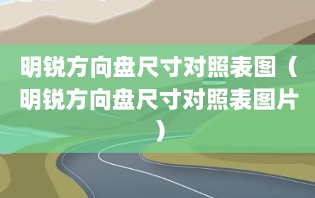 明锐方向盘尺寸对照表图（明锐方向盘尺寸对照表图片）