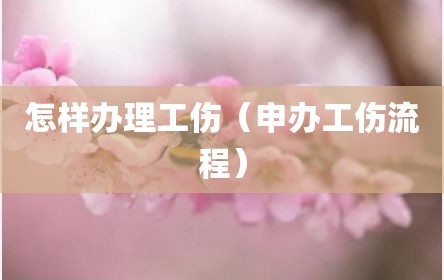 怎样办理工伤（申办工伤流程）