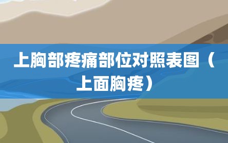 上胸部疼痛部位对照表图（上面胸疼）