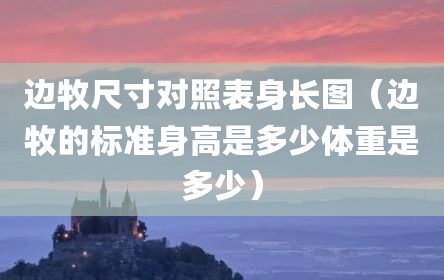 边牧尺寸对照表身长图（边牧的标准身高是多少体重是多少）