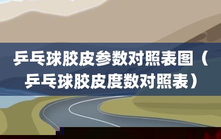 乒乓球胶皮参数对照表图（乒乓球胶皮度数对照表）