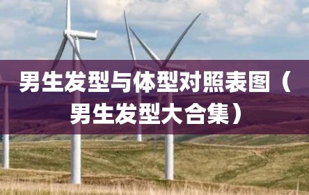男生发型与体型对照表图（男生发型大合集）