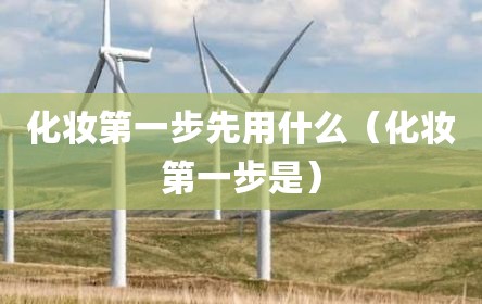 化妆第一步先用什么（化妆第一步是）