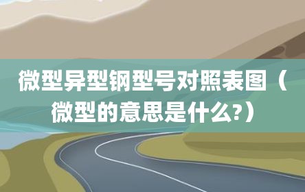 微型异型钢型号对照表图（微型的意思是什么?）