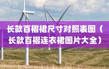 长款百褶裙尺寸对照表图（长款百褶连衣裙图片大全）