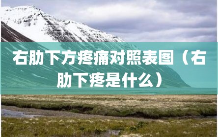 右肋下方疼痛对照表图（右肋下疼是什么）