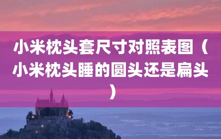小米枕头套尺寸对照表图（小米枕头睡的圆头还是扁头）