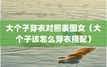 大个子穿衣对照表图女（大个子该怎么穿衣搭配）