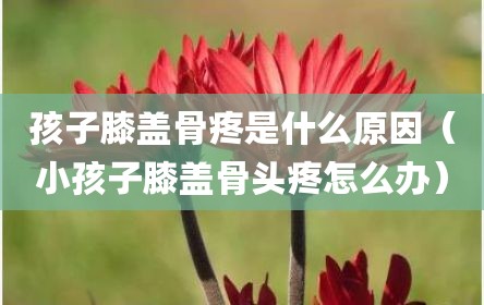 孩子膝盖骨疼是什么原因（小孩子膝盖骨头疼怎么办）