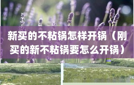 新买的不粘锅怎样开锅（刚买的新不粘锅要怎么开锅）