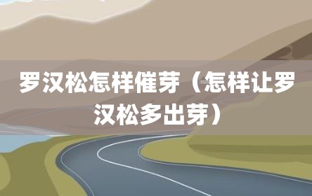 罗汉松怎样催芽（怎样让罗汉松多出芽）