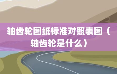 轴齿轮图纸标准对照表图（轴齿轮是什么）