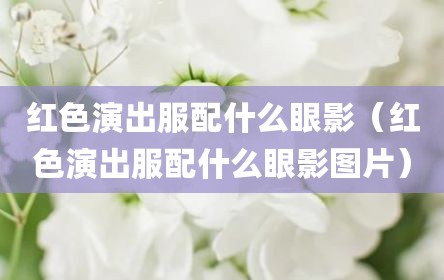 红色演出服配什么眼影（红色演出服配什么眼影图片）