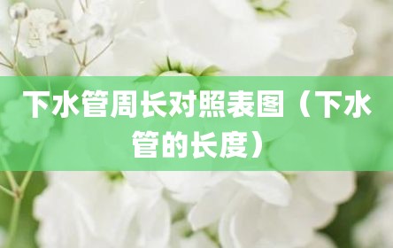 下水管周长对照表图（下水管的长度）