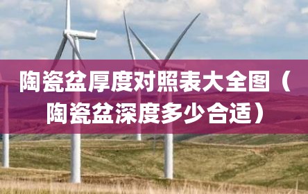 陶瓷盆厚度对照表大全图（陶瓷盆深度多少合适）