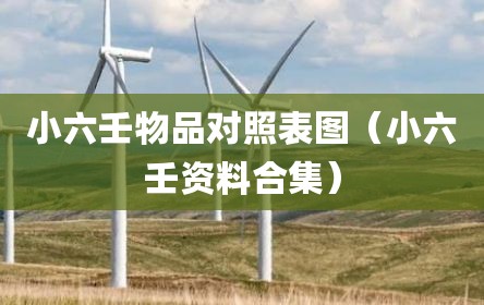 小六壬物品对照表图（小六壬资料合集）
