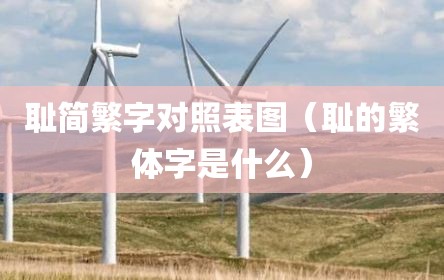 耻简繁字对照表图（耻的繁体字是什么）