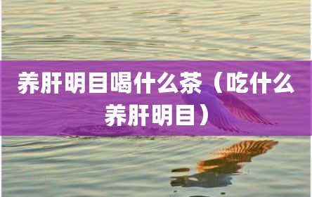 养肝明目喝什么茶（吃什么养肝明目）
