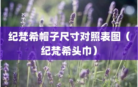 纪梵希帽子尺寸对照表图（纪梵希头巾）