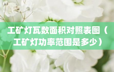 工矿灯瓦数面积对照表图（工矿灯功率范围是多少）