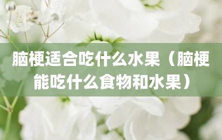 脑梗适合吃什么水果（脑梗能吃什么食物和水果）