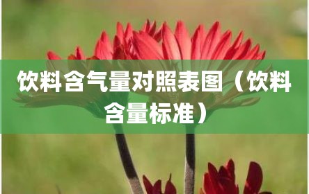 饮料含气量对照表图（饮料含量标准）