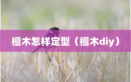 檀木怎样定型（檀木diy）