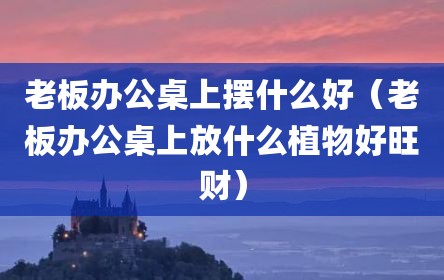 老板办公桌上摆什么好（老板办公桌上放什么植物好旺财）