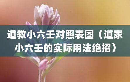 道教小六壬对照表图（道家小六壬的实际用法绝招）