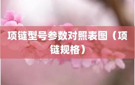 项链型号参数对照表图（项链规格）