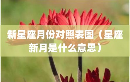 新星座月份对照表图（星座新月是什么意思）