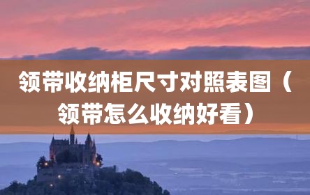 领带收纳柜尺寸对照表图（领带怎么收纳好看）