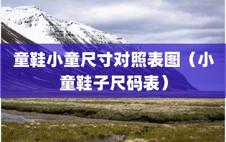 童鞋小童尺寸对照表图（小童鞋子尺码表）