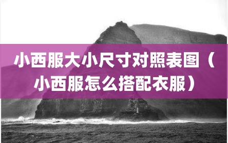 小西服大小尺寸对照表图（小西服怎么搭配衣服）