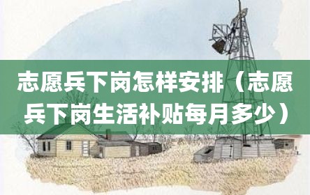 志愿兵下岗怎样安排（志愿兵下岗生活补贴每月多少）